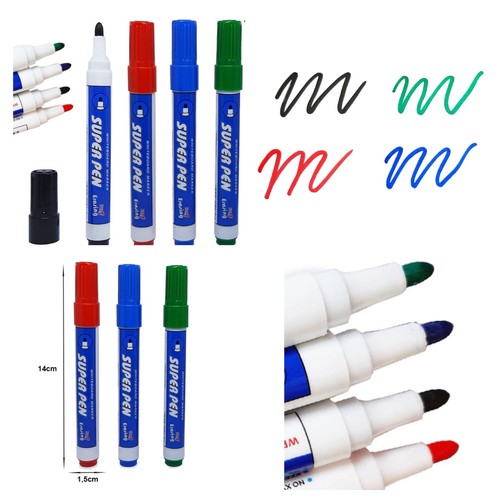 Whiteboard marker schwarz - 4,