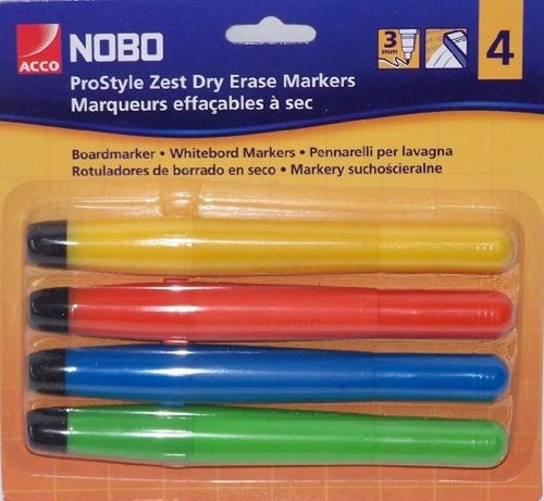 Nobo flipchart marker - 4, neon