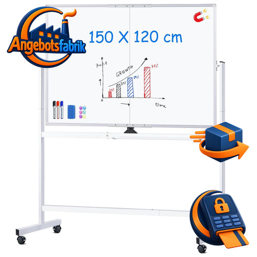 Whiteboard mit ständer 150 - ständer,